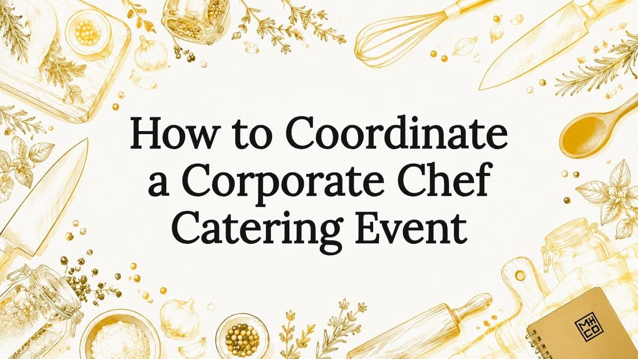 How to Coordinate a Corporate Chef Catering Event