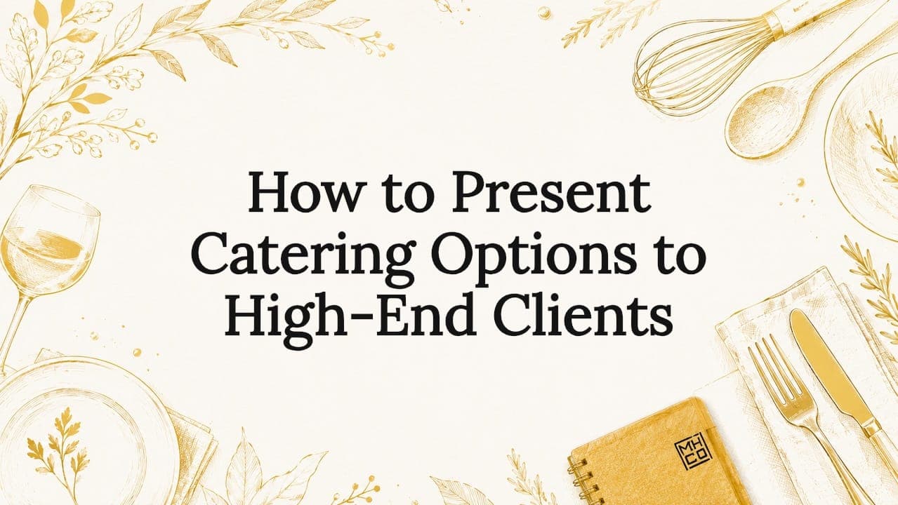 How to Present Catering Options to High-End Clients