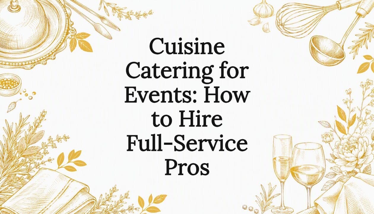 Cuisine Catering for Events: How to Hire Full-Service Pros