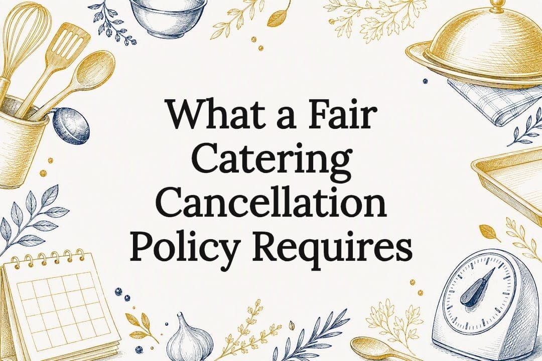 What a Fair Catering Cancellation Policy Requires
