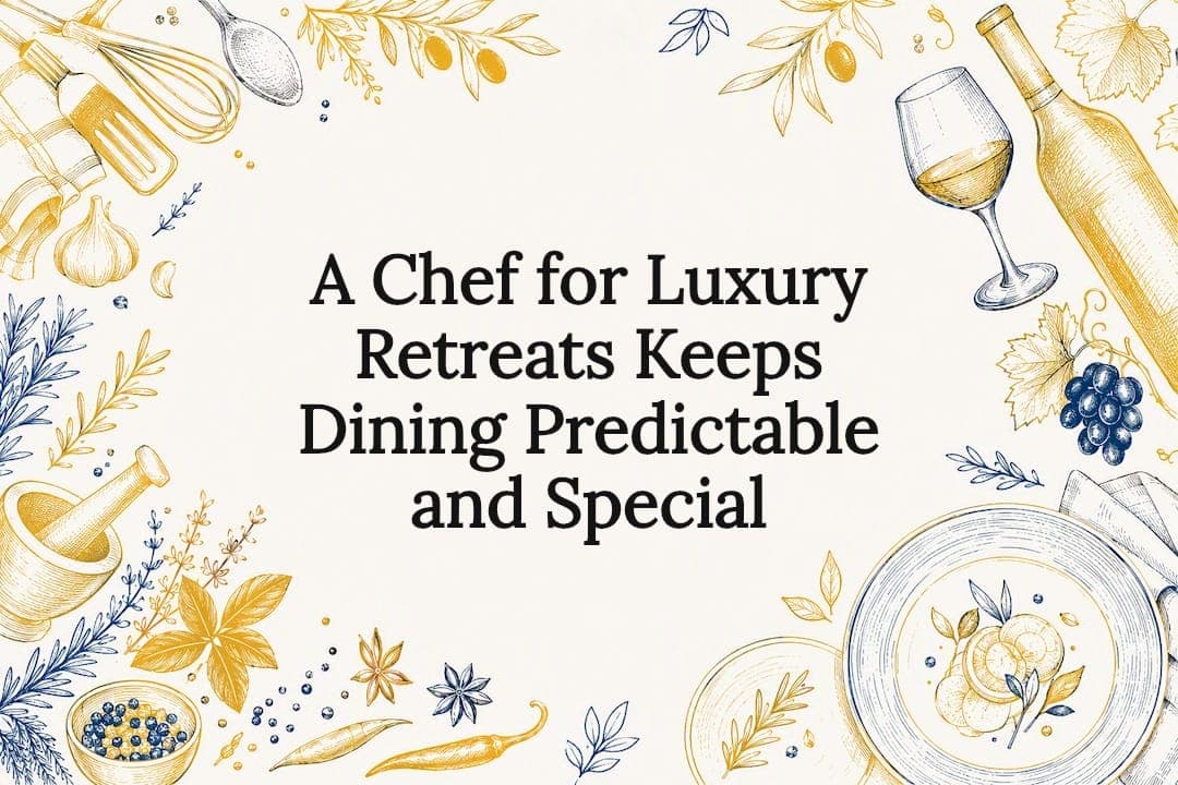 A Chef for Luxury Retreats Keeps Dining Predictable and Special